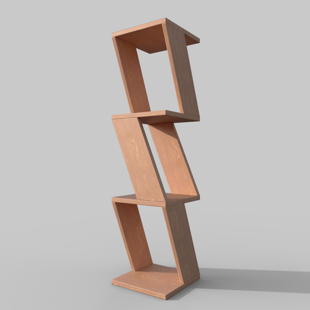 Wall shelf concept 3D Model .c4d .max .obj .3ds .fbx .stl .blend 