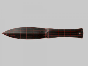 Throwing Knife 3D Model