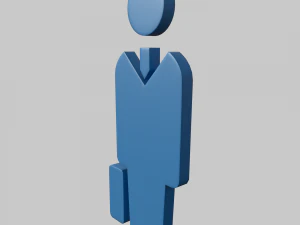 Sign officeman 3D Model