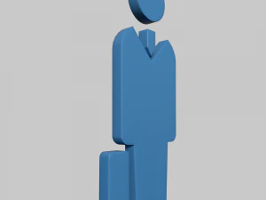 Sign officeman 3D Model