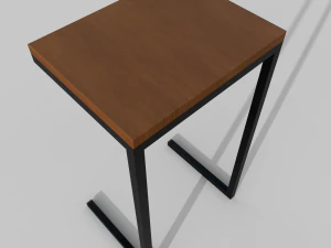 Table Hierro Madera Fullconfort 3D Model
