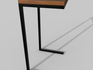 Table Hierro Madera Fullconfort 3D Модель
