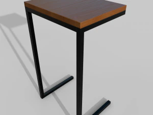 Table Hierro Madera Fullconfort 3D Model