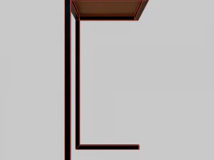 Table Hierro Madera Fullconfort 3D Model