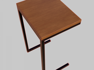 Table Hierro Madera Fullconfort 3D Модель