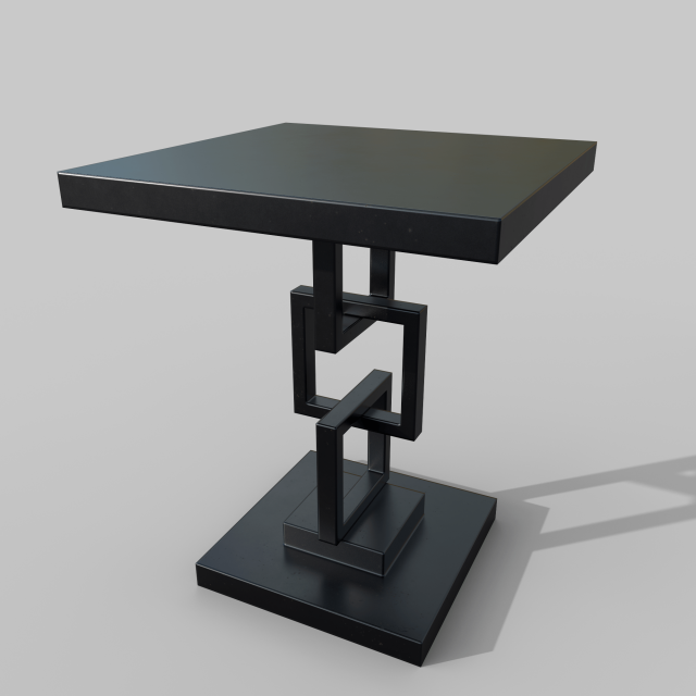 Table Chain 3D Model .c4d .max .obj .3ds .fbx .stl .blend 