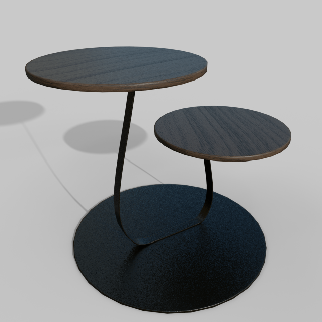 Coffee table Mushrooms 3D Модель .c4d .max .obj .3ds .fbx .stl .blend 