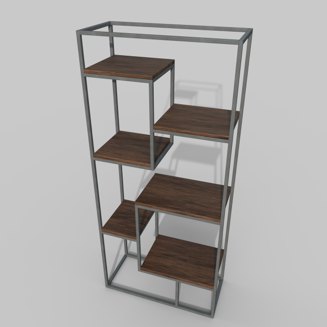 Bookshelf concept Modelo 3D .c4d .max .obj .3ds .fbx .stl .blend 