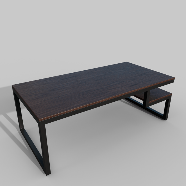 Coffe table Model 3D .c4d .max .obj .3ds .fbx .stl .blend 