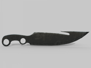 Hunters knife 3D Model
