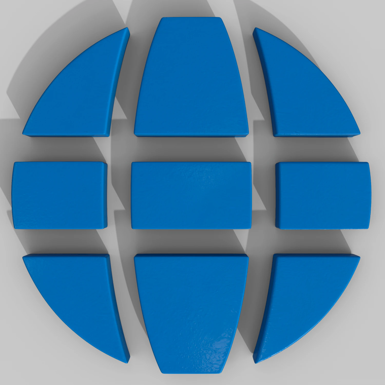 Earth internet logo 3D Model .c4d .max .obj .3ds .fbx .stl .blend 