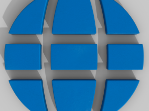 Earth internet logo 3D मॉडल