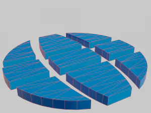 Earth internet logo 3D Model
