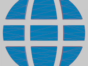 Earth internet logo 3D Model