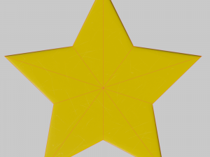 Simple star 3D Model