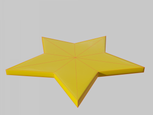 Simple star 3D Model