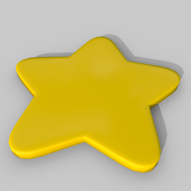 Simple star rounded corners Free 3D Model in Other 3DExport