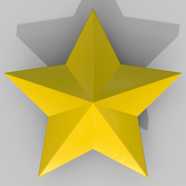 Convex star 3D 模型 .c4d .max .obj .3ds .fbx .stl .blend 