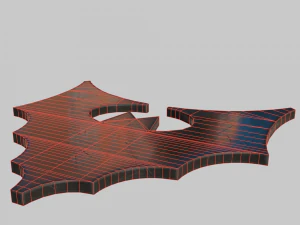 Bat silhouette 3D Model