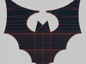 Bat silhouette Model 3D