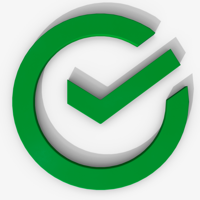Sber logo 3D Модель .c4d .max .obj .3ds .fbx .stl .blend 