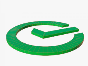 Sber logo 3D Model