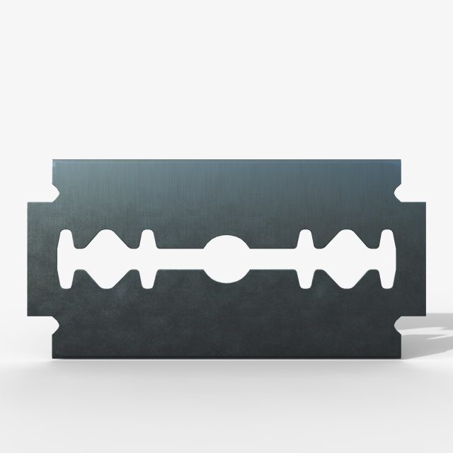 Simple blade 3D Модель .c4d .max .obj .3ds .fbx .stl .blend 