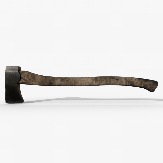 Old axe 3D Модель .c4d .max .obj .3ds .fbx .stl .blend 