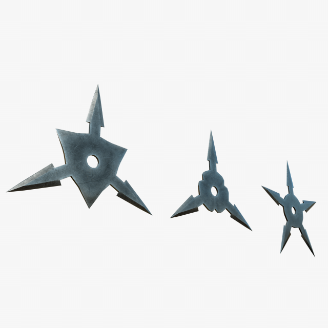 Shuriken collection Modelo 3D .c4d .max .obj .3ds .fbx .stl .blend 
