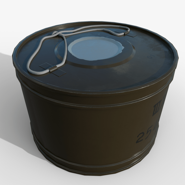 Smoke bomb DM-11 3D 模型 .c4d .max .obj .3ds .fbx .stl .blend 
