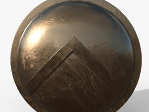 Spartan shield Modèle 3D