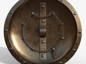 Spartan shield Model 3D