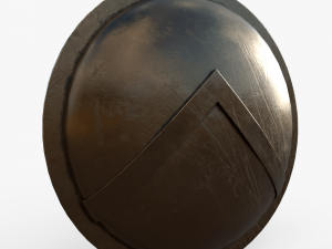 Spartan shield Model 3D