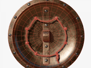 Spartan shield Model 3D