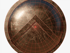 Spartan shield Model 3D