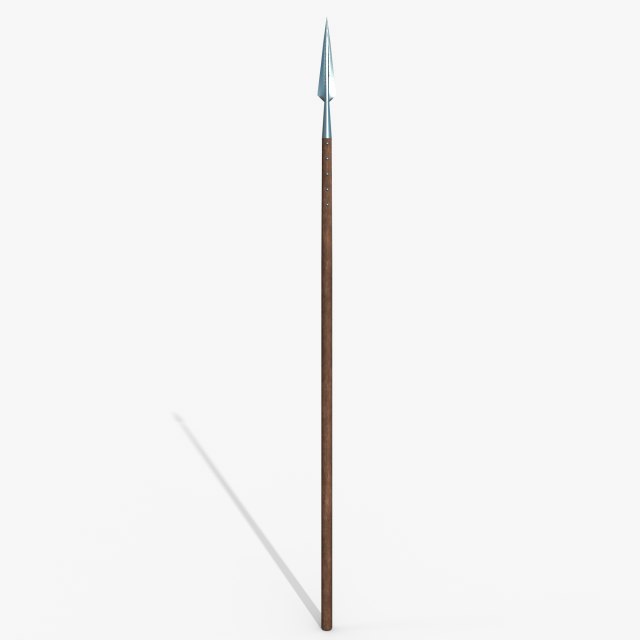 Greek Spear Model 3D .c4d .max .obj .3ds .fbx .stl .blend 