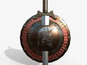 スパルタンなメダリオン 3Dモデル