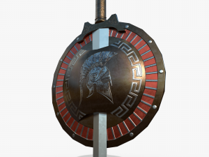 Spartan medallion Model 3D