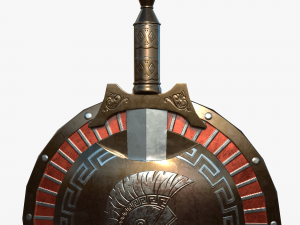 Spartan medallion Model 3D
