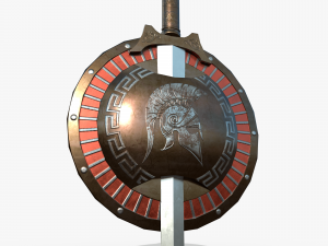 Spartan medallion Model 3D