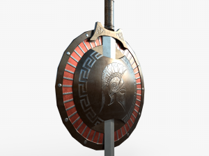 Spartan medallion Model 3D