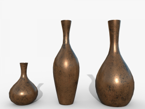 Vases asset Bronze 3D Model