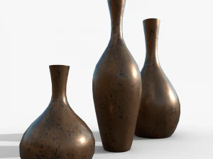 Vases asset Bronze 3D Model