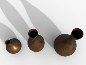 Vases asset Bronze 3D Model