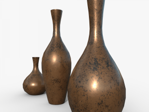 Vases asset Bronze Model 3D