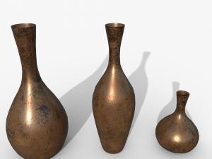Vases asset Bronze Model 3D