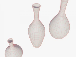 Vases asset Bronze oxidized 3D Model