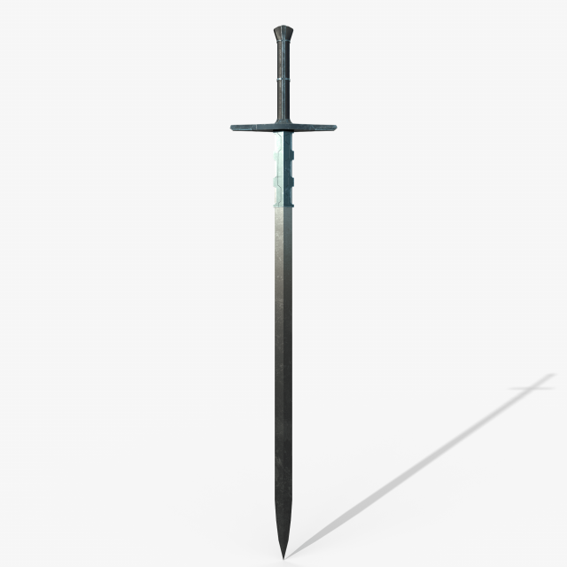 Knight sword 3Dモデル .c4d .max .obj .3ds .fbx .stl .blend 