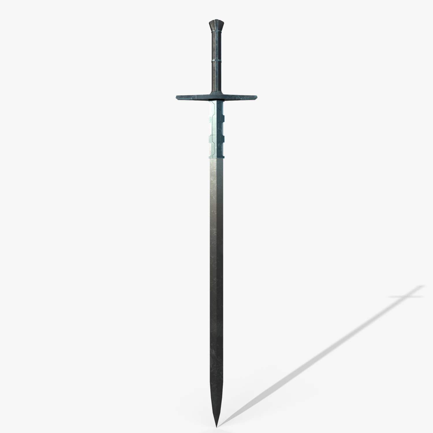 Knight sword 3D Model .c4d .max .obj .3ds .fbx .stl .blend 