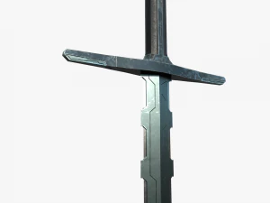 Knight sword 3D Model
